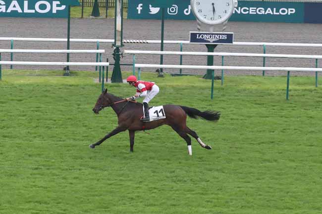 Photo d'arrivée de la course pmu PRIX DU PAVE DE LA BICHE à CHANTILLY le Lundi 15 avril 2024