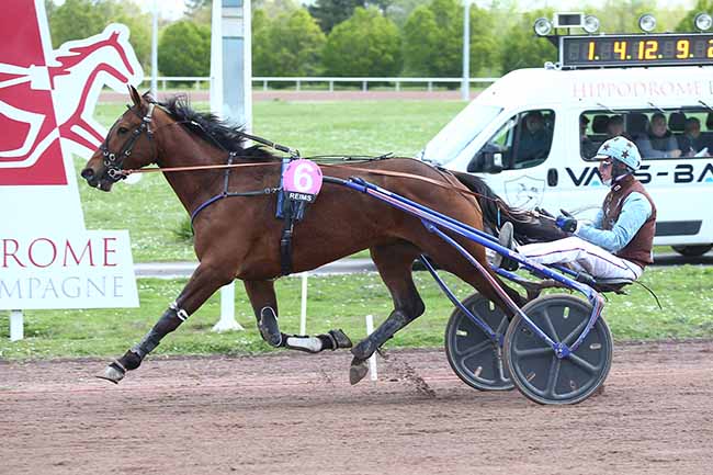 Photo d'arrivée de la course pmu PRIX DU TROTTEUR FRANCAIS à REIMS le Mercredi 17 avril 2024