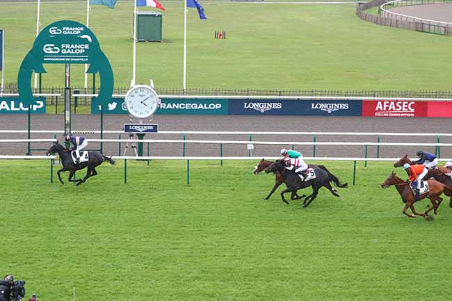 Photo d'arrivée de la course pmu PRIX DU CERFOUILLET à CHANTILLY le Jeudi 2 mai 2024