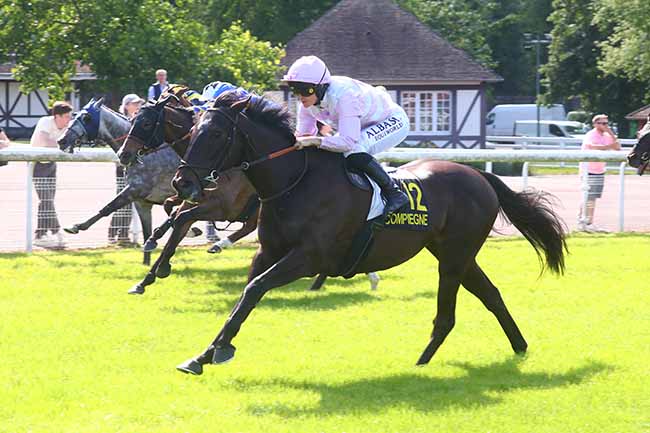 Photo d'arrivée de la course pmu PRIX DU THEATRE IMPERIAL à COMPIEGNE le Vendredi 7 juin 2024
