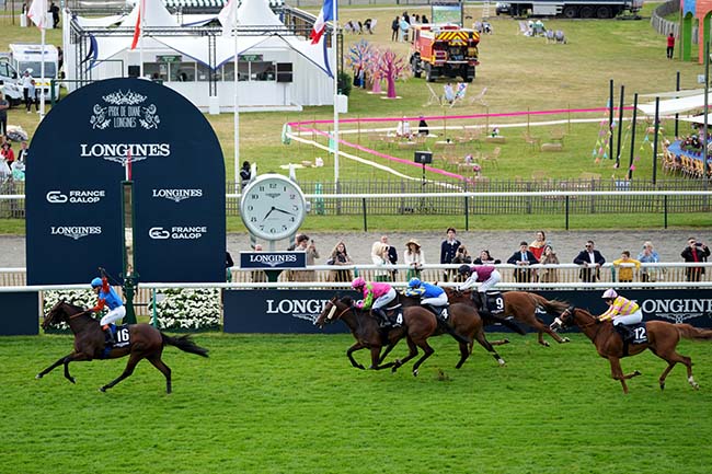 Photo d'arrivée de la course pmu PRIX REINE MARIE-AMELIE-LONGINES FEGENTRI WORLD CHAMPIONSHIP FOR LADY à CHANTILLY le Dimanche 16 juin 2024