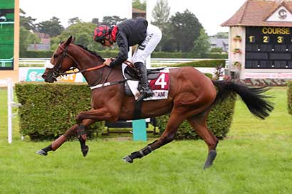 Photo d'arrivée de la course pmu PRIX LE DEJEUNER SUR L'HERBE BY TRAYBON (PRIX DE LA BELLE FERRONNIERE) à CLAIREFONTAINE le Mardi 18 juin 2024