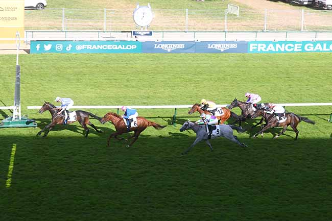 Photo d'arrivée de la course pmu PRIX DE LA GARDEN PARTY à LONGCHAMP le Jeudi 4 juillet 2024