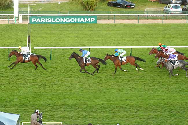 Photo d'arrivée de la course pmu PRIX COMO MERCEDES BENZ (PRIX DE LA MAISON BLANCHE) à LONGCHAMP le Jeudi 4 juillet 2024
