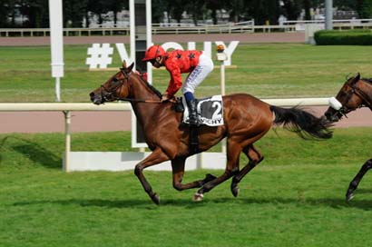 Photo d'arrivée de la course pmu PRIX HUBERT BAGUENAULT DE PUCHESSE - 7E ETAPE DU DEFI DU GALOP à VICHY le Mardi 16 juillet 2024