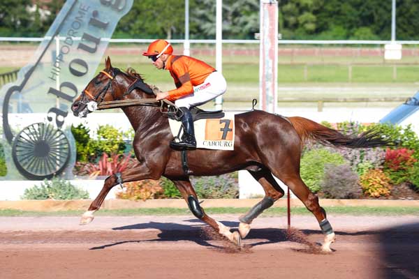 Photo d'arrivée de la course pmu PRIX FANDANGO à CABOURG le Vendredi 19 juillet 2024