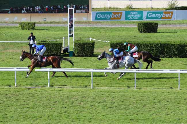 Photo d'arrivée de la course pmu PRIX GENYBET MEILLEURS RAPPORTS PARIS SIMPLES (PRIX DU CATALPA) à CLAIREFONTAINE le Lundi 5 août 2024