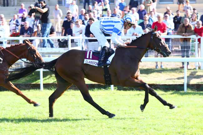 Photo d'arrivée de la course pmu PRIX VALNEO REHABILITATION & THERAPIE EQUINE C. VETERINAIRE VALERE-BOUTIN (PRIX DE BLANGY-LE-CHATEAU) à CLAIREFONTAINE le Vendredi 9 août 2024