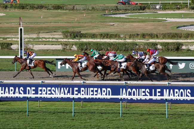 Photo d'arrivée de la course pmu PRIX DU QUAI DE LA QUARANTAINE à DEAUVILLE le Dimanche 11 août 2024