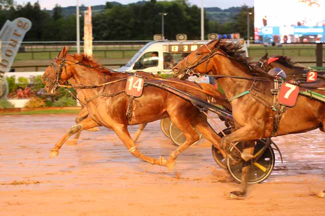 Photo d'arrivée de la course pmu PRIX ACTU.FR (PRIX DE SAINT-PIERRE-EN-AUGE) à CABOURG le Vendredi 16 août 2024