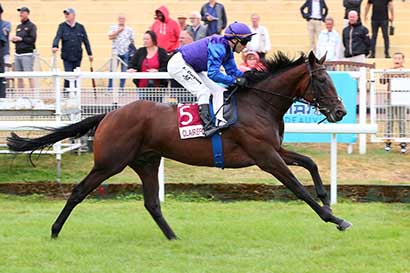 Photo d'arrivée de la course pmu PRIX FESTIVAL MANGA DEAUVILLE (PRIX DE RONCHEVILLE) à CLAIREFONTAINE le Vendredi 16 août 2024