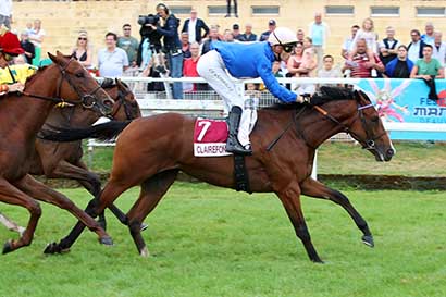 Photo d'arrivée de la course pmu PRIX FESTIVAL MANGA - ADA (PRIX GEORGES STERN) à CLAIREFONTAINE le Vendredi 16 août 2024