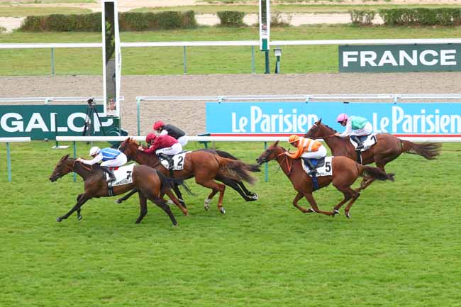 Photo d'arrivée de la course pmu PRIX DE POMONE à DEAUVILLE le Samedi 17 août 2024