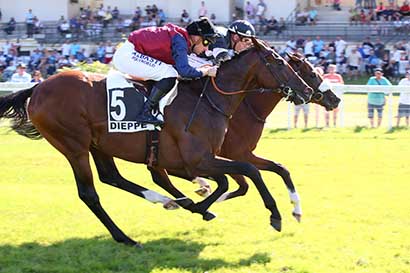 Photo d'arrivée de la course pmu PRIX DU QUEBEC à DIEPPE le Mardi 27 août 2024