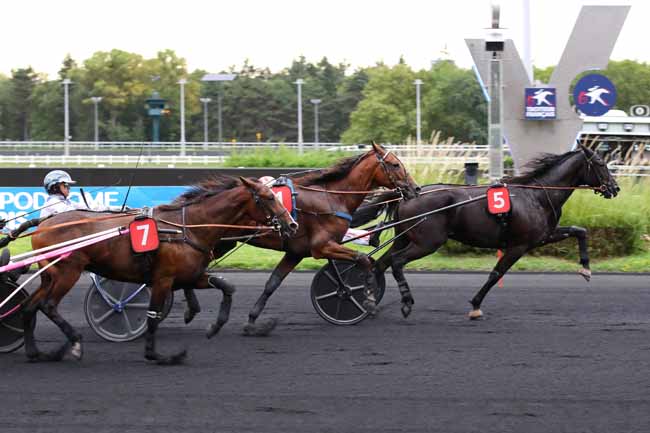 Photo d'arrivée de la course pmu PRIX DES GERANIUMS à PARIS-VINCENNES le Mardi 3 septembre 2024