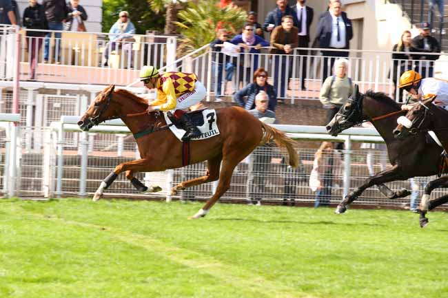 Photo d'arrivée de la course pmu PRIX ALAIN ET GILLES DE GOULAINE à AUTEUIL le Samedi 14 septembre 2024