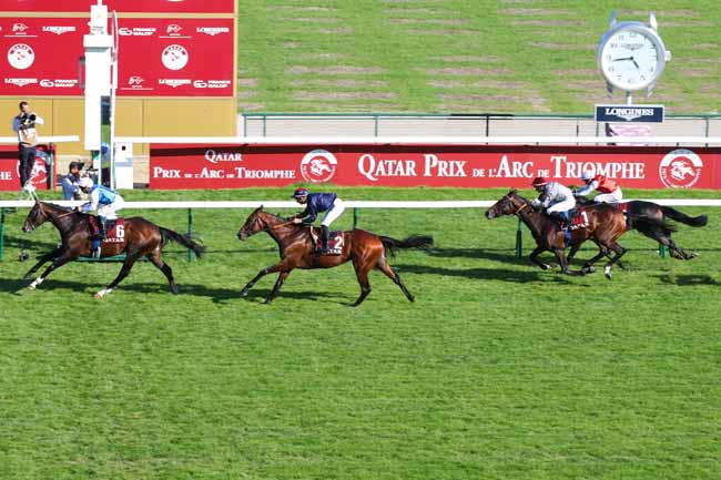 Photo d'arrivée de la course pmu QATAR PRIX NIEL à LONGCHAMP le Dimanche 15 septembre 2024