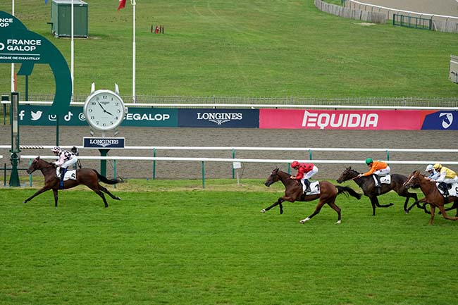 Photo d'arrivée de la course pmu PRIX DE TOUTEVOIE à CHANTILLY le Samedi 21 septembre 2024