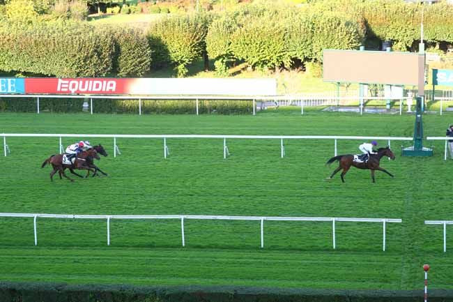 Photo d'arrivée de la course pmu PRIX DU VAL D'OISE à SAINT CLOUD le Jeudi 10 octobre 2024
