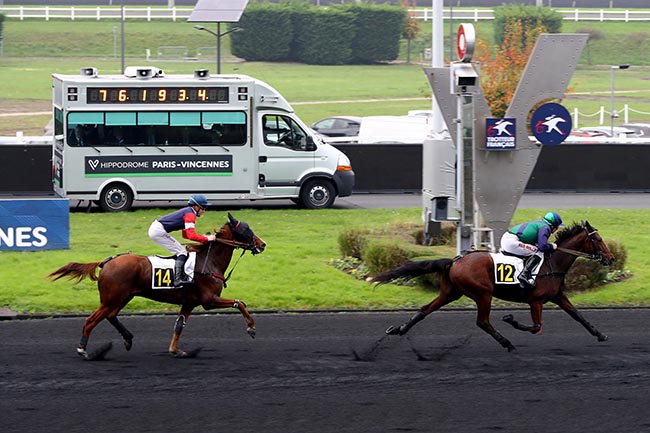 Photo d'arrivée de la course pmu PRIX D'ANGERS à PARIS-VINCENNES le Mardi 5 novembre 2024
