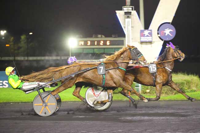 Photo d'arrivée de la course pmu PRIX PALATIA à PARIS-VINCENNES le Vendredi 8 novembre 2024