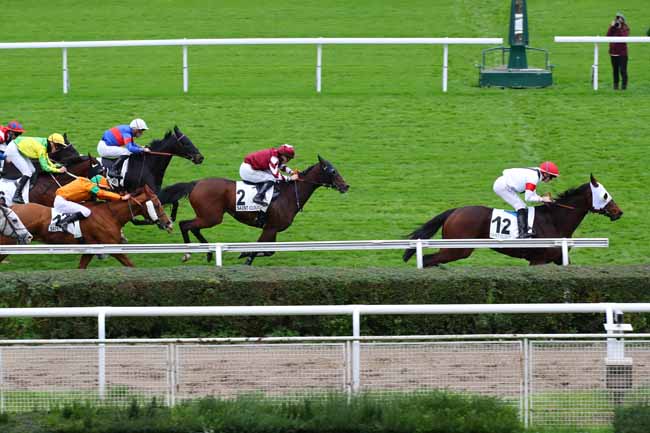 Photo d'arrivée de la course pmu PRIX DU SAINT-HONORAT à SAINT CLOUD le Vendredi 15 novembre 2024