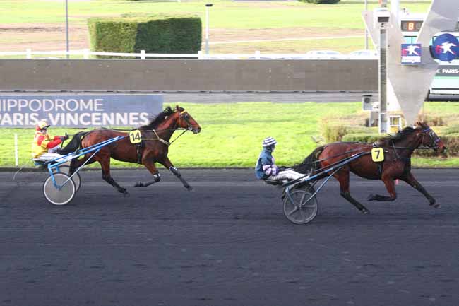 Arrivée quinté pmu PRIX DANIEL MIETTE à PARIS-VINCENNES