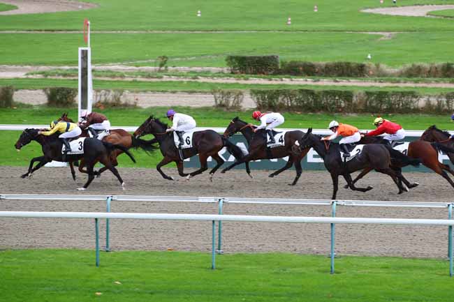 Photo d'arrivée de la course pmu PRIX DE LA COURTILLE à DEAUVILLE le Mercredi 27 novembre 2024
