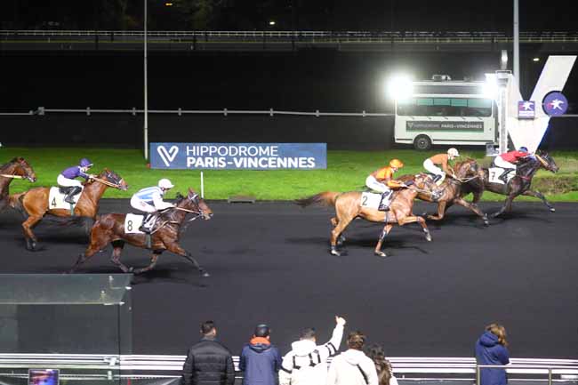 Photo d'arrivée de la course pmu PRIX PAUL BUQUET à PARIS-VINCENNES le Jeudi 28 novembre 2024