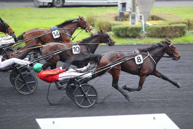 Photo d'arrivée de la course pmu PRIX RFM - LETROT OPEN DES REGIONS - 3 ANS à PARIS-VINCENNES le Dimanche 1 décembre 2024