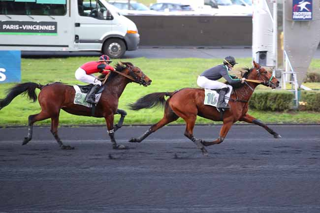 Photo d'arrivée de la course pmu PRIX DE COURSEULLES à PARIS-VINCENNES le Lundi 2 décembre 2024
