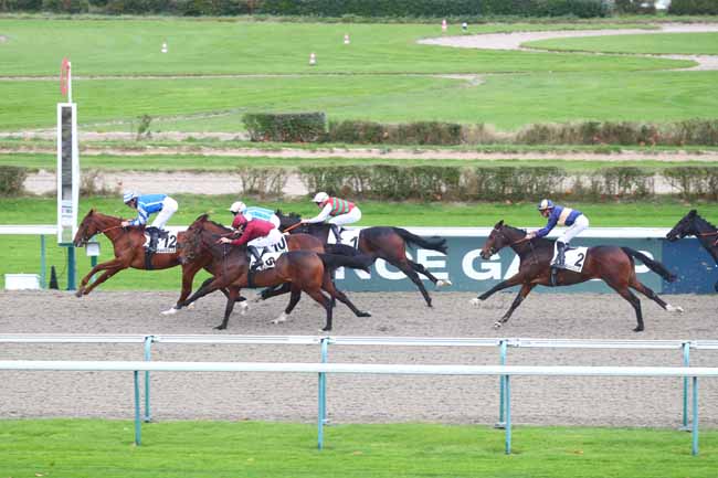 Photo d'arrivée de la course pmu PRIX DE LA GAGNERIE à DEAUVILLE le Mardi 3 décembre 2024
