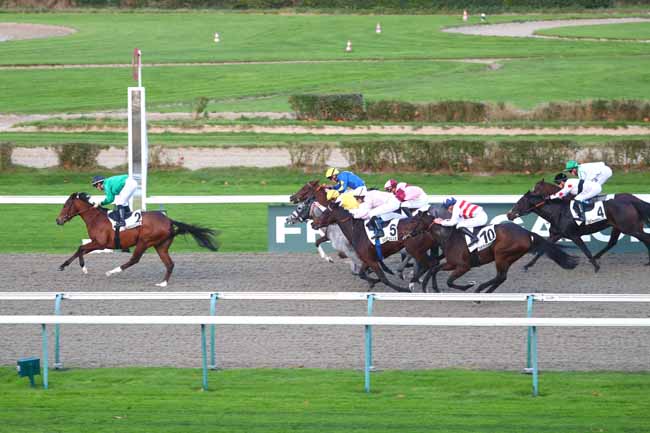 Photo d'arrivée de la course pmu PRIX DU LIEU DES CHAMPS à DEAUVILLE le Mardi 3 décembre 2024