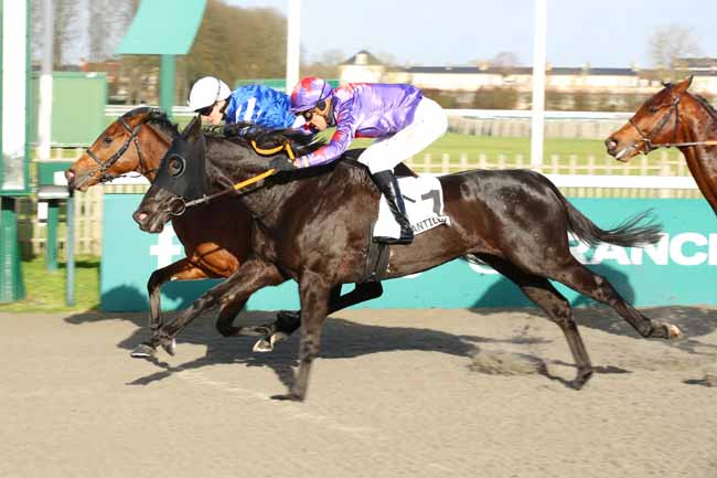 Photo d'arrivée de la course pmu PRIX DU CARREFOUR D'ORLEANS à CHANTILLY le Samedi 7 décembre 2024