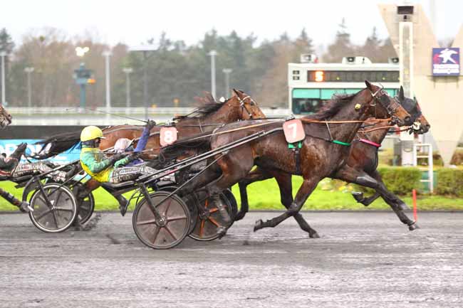 Photo d'arrivée de la course pmu PRIX DE L'ETOILE (PRIX READY CASH) à PARIS-VINCENNES le Dimanche 8 décembre 2024