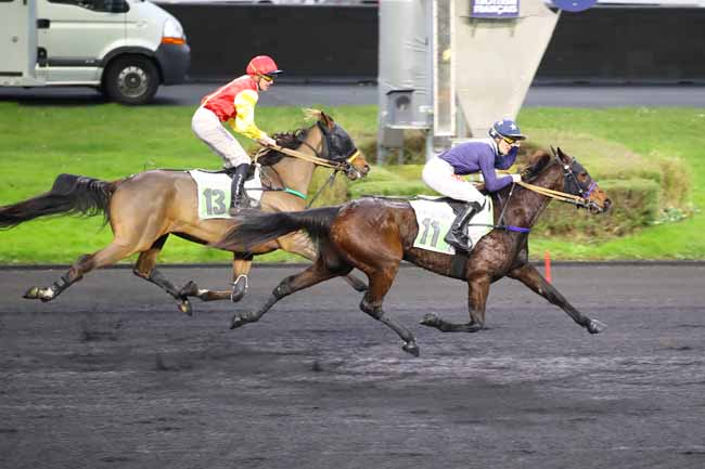 Photo d'arrivée de la course pmu PRIX DE LANGEAC à PARIS-VINCENNES le Mercredi 11 décembre 2024