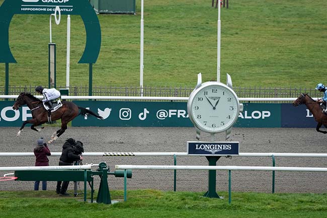 Photo d'arrivée de la course pmu PRIX DE LA CHAMBRE DE MARBRE à CHANTILLY le Lundi 30 décembre 2024