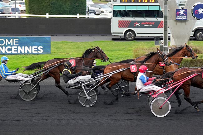 Photo d'arrivée de la course pmu PRIX DE CAVAILLON à PARIS-VINCENNES le Dimanche 12 janvier 2025