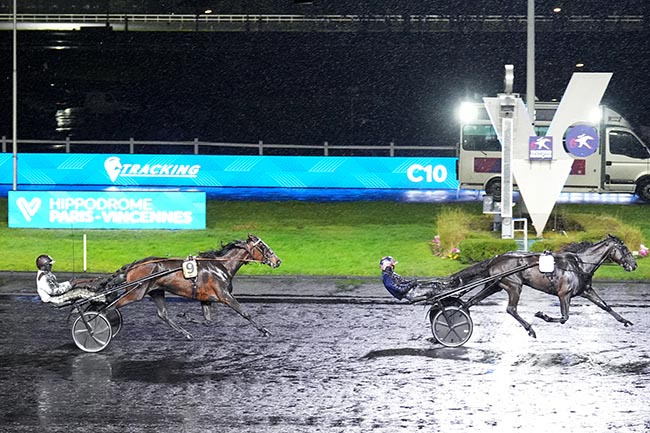 Photo d'arrivée de la course pmu PRIX VARENNE à PARIS-VINCENNES le Samedi 25 janvier 2025