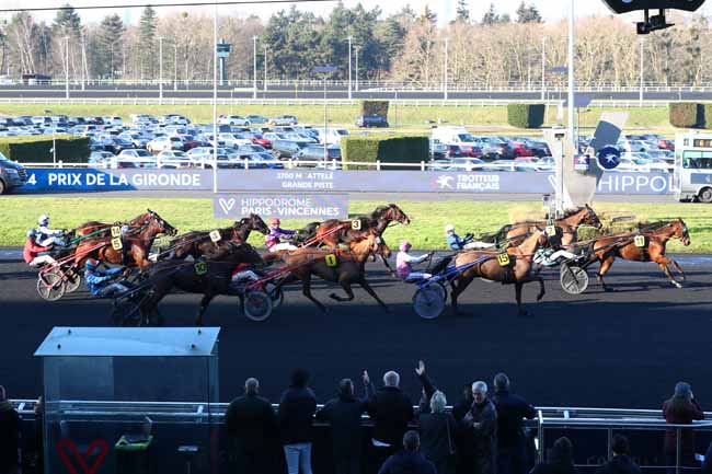 Arrivée quinté pmu PRIX DE LA GIRONDE à PARIS-VINCENNES