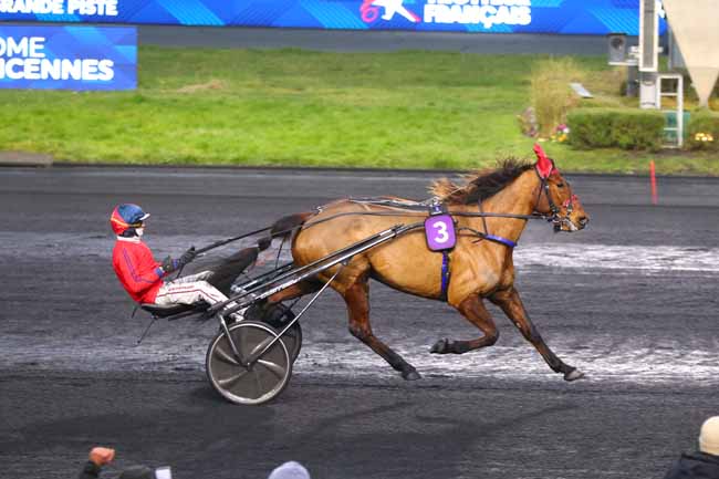 Photo d'arrivée de la course pmu PRIX DE MONSEGUR à PARIS-VINCENNES le Mardi 4 février 2025