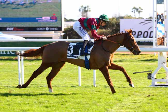 Photo d'arrivée de la course pmu PRIX DES MAURES à CAGNES-SUR-MER le Mercredi 5 février 2025