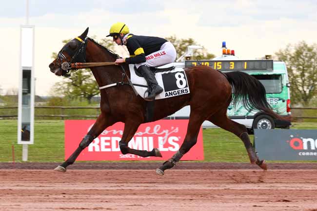 Photo d'arrivée de la course pmu PRIX FLORENCE LECELLIER à ANGERS le Mercredi 2 avril 2025