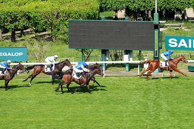 Photo d'arrivée de la course pmu PRIX DU MUGUET à SAINT CLOUD le Jeudi 1 mai 2025