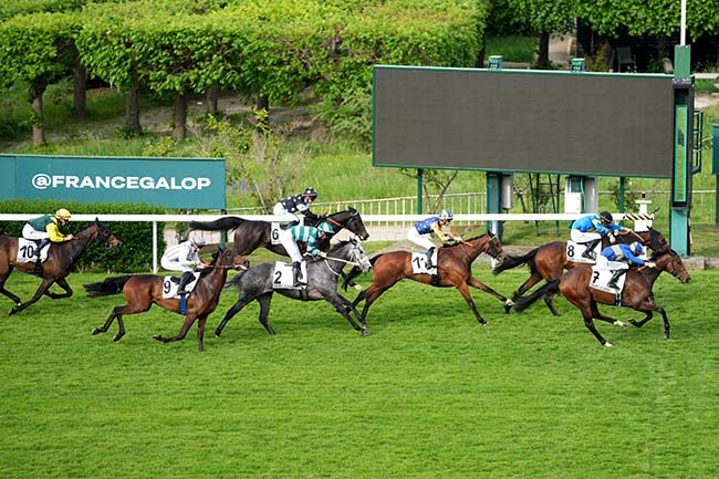 Photo d'arrivée de la course pmu PRIX ALBANILLA à SAINT CLOUD le Jeudi 1 mai 2025