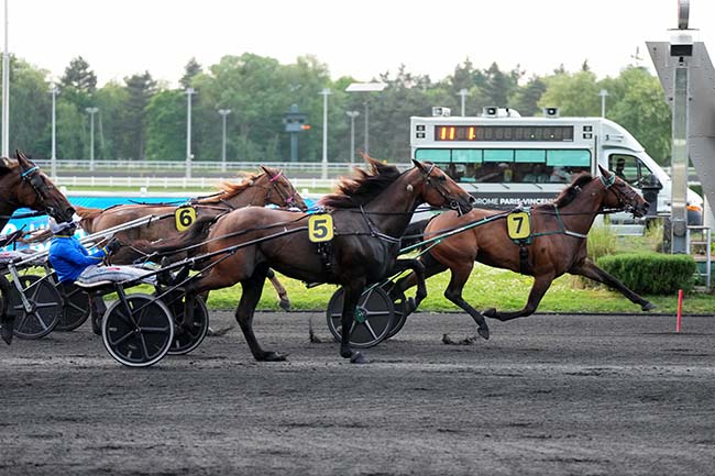 Photo d'arrivée de la course pmu PRIX BETTINA à PARIS-VINCENNES le Vendredi 2 mai 2025